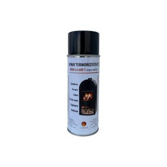 Spray vopsea termorezistenta negru mat / satinat 